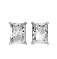 Aamiaa - Women's Radiant Shape 4 Prong Push Back Studs