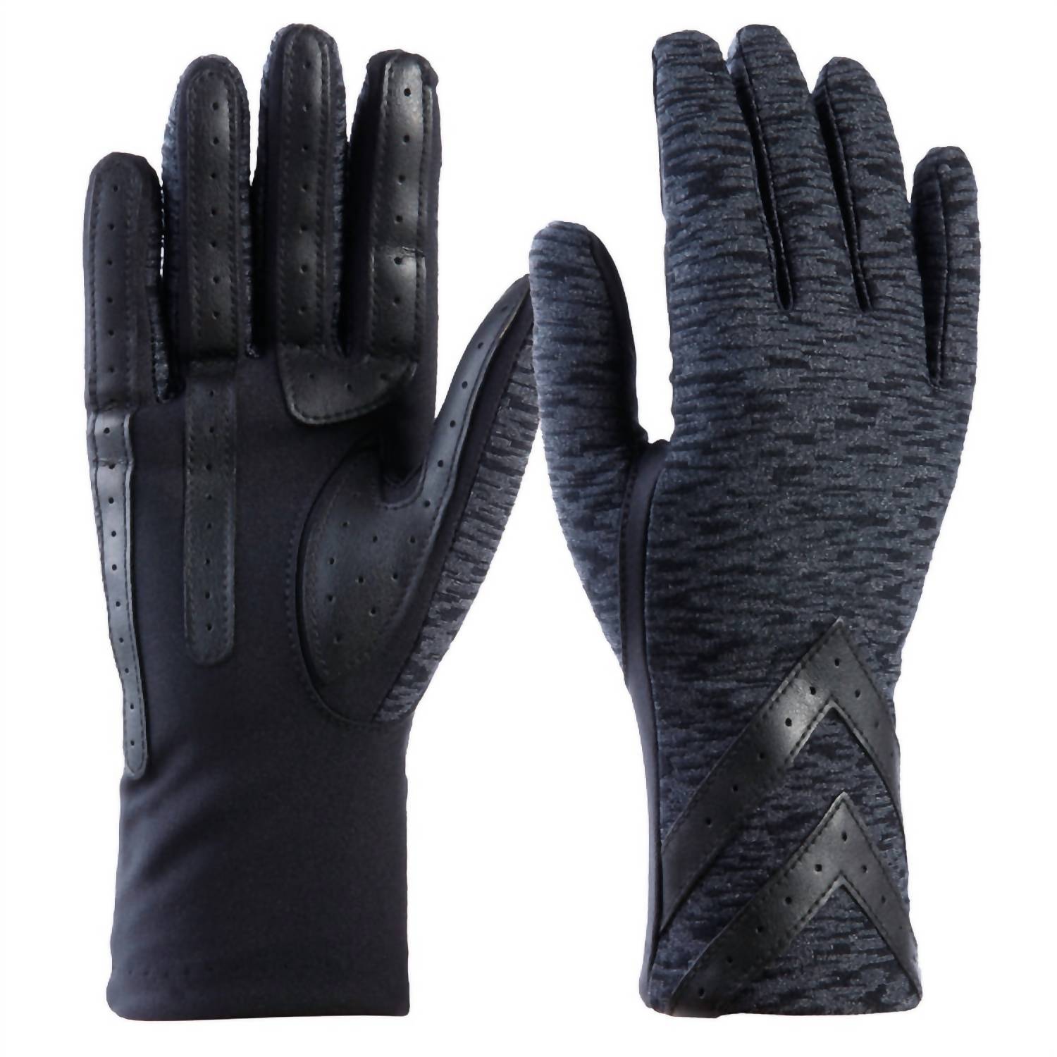 Isotoner - Women’s Smartdri Chevron Touchscreen Gloves