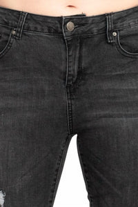 Velvet Heart - Mid Waist Stretch Cropped Jeans