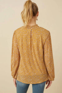 Hayden La - Floral Pleated Blouse