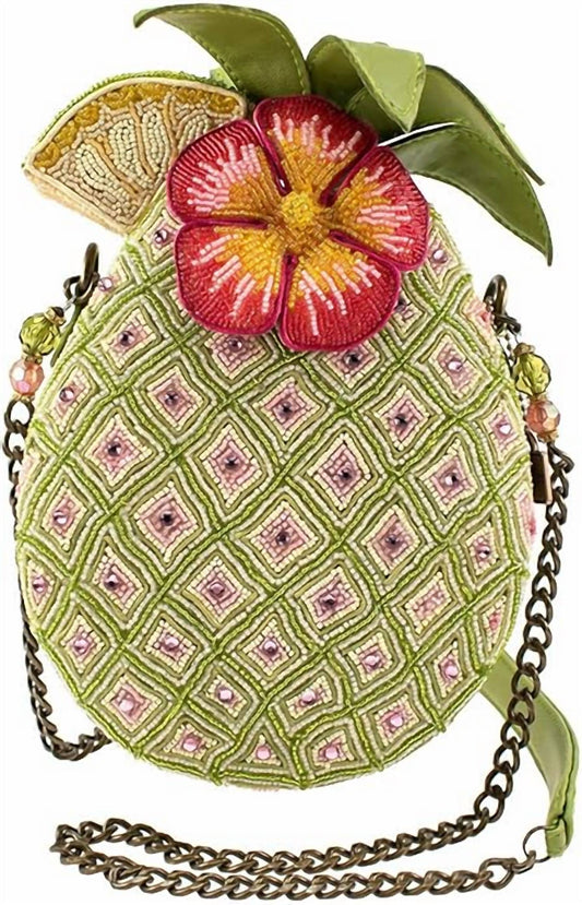 Mary Frances - Women's Pineapple Island Beaded Crossbody Novelty Handbag