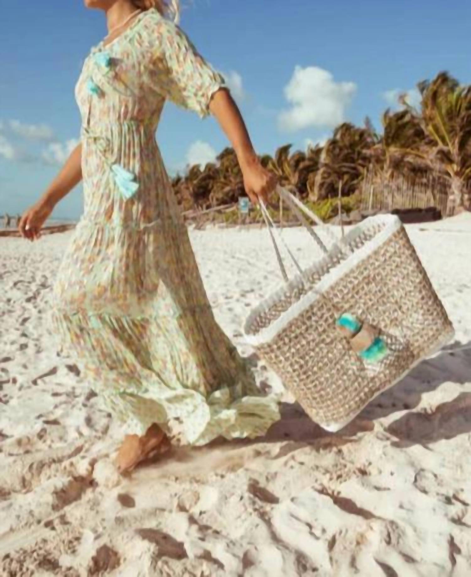 Squeeze De Citron - Women's Coastal Cable Tote Bag