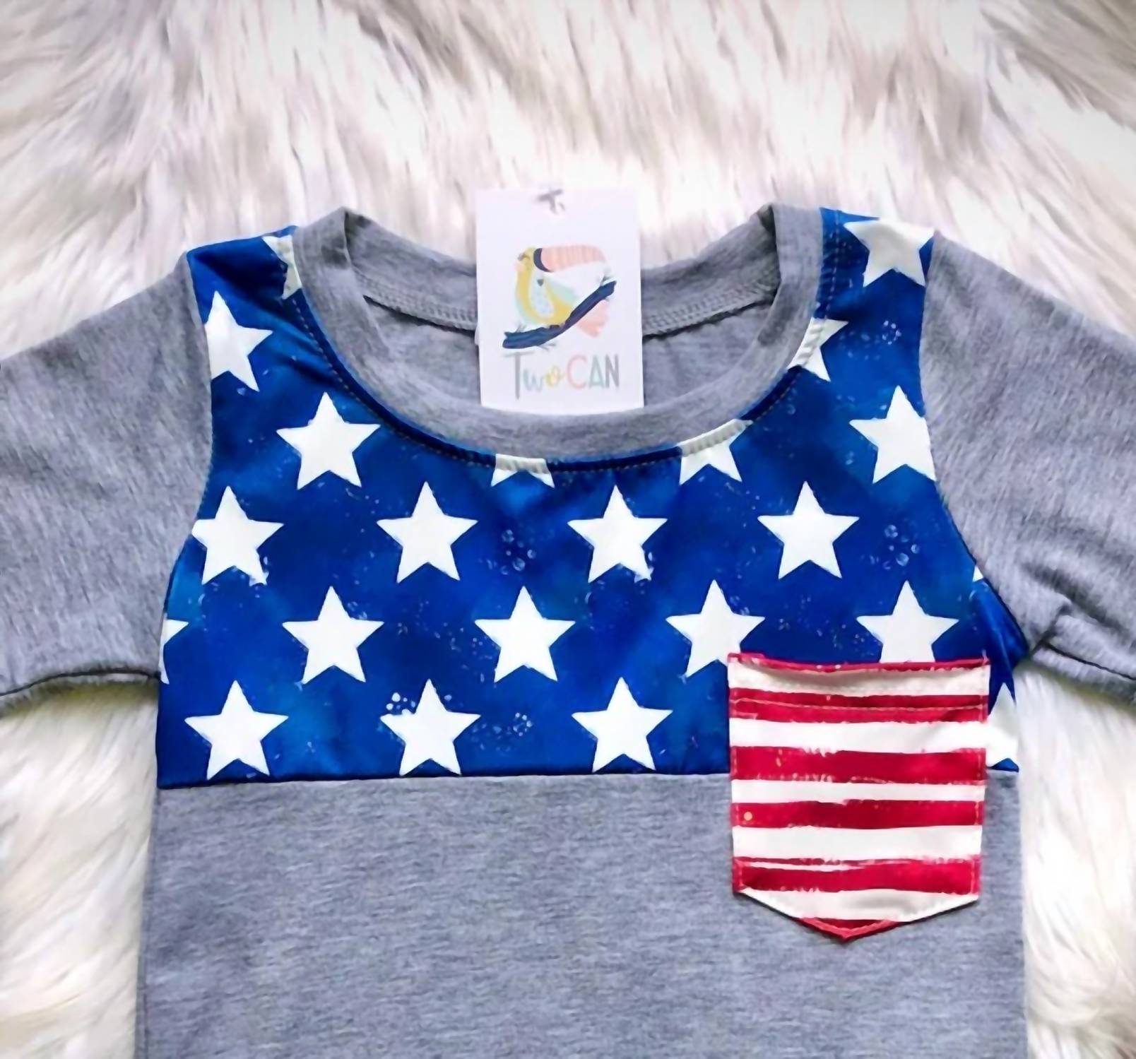 Twocan - Boys Classic Americana Pocket Tee