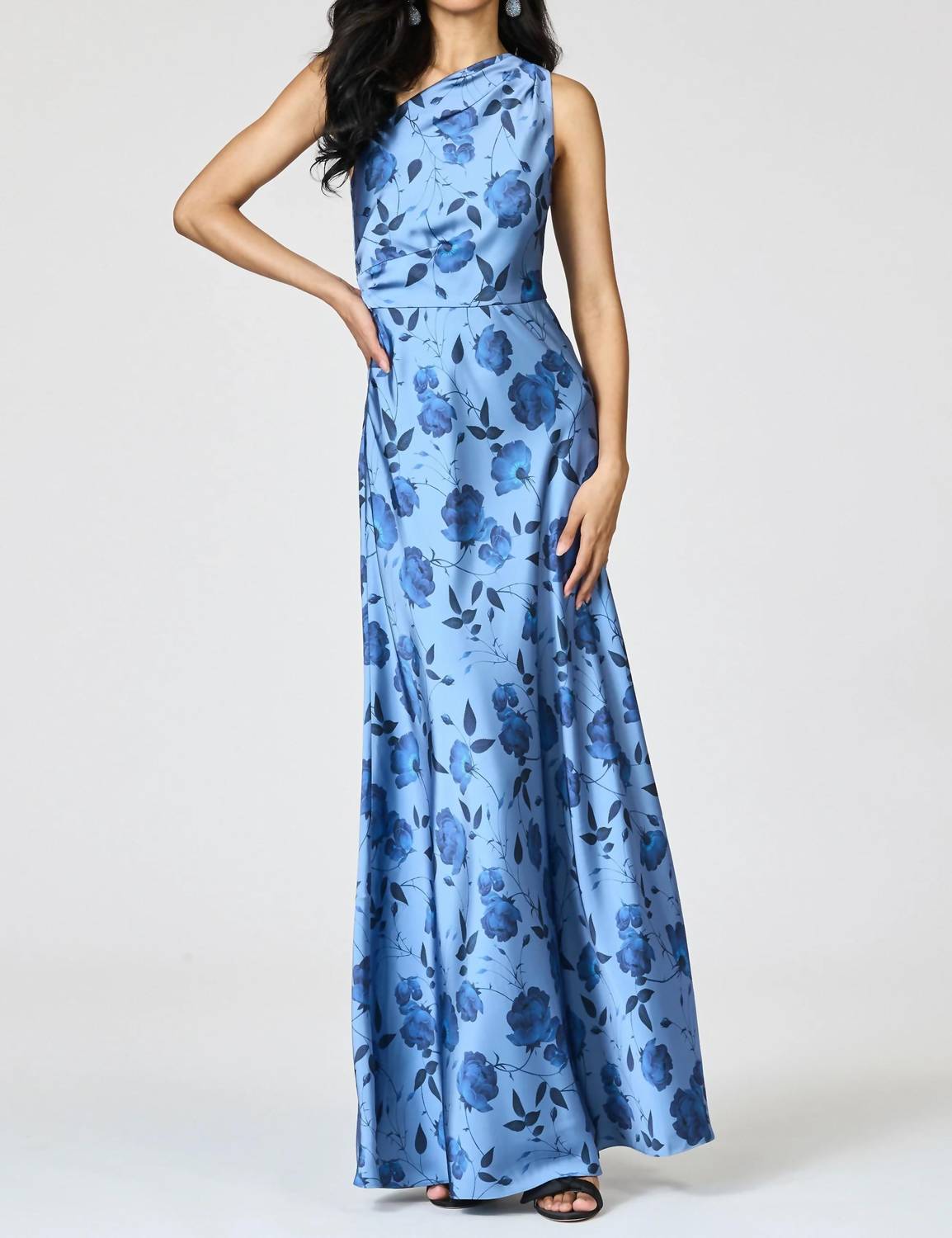 Sachin & Babi - Delphine Printed Satin Crepe Gown