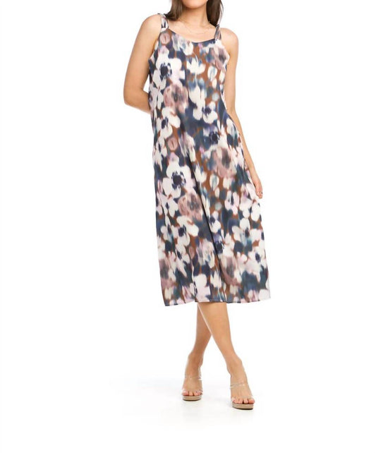 Papillon - Khloe Watercolor Print Midi Dress