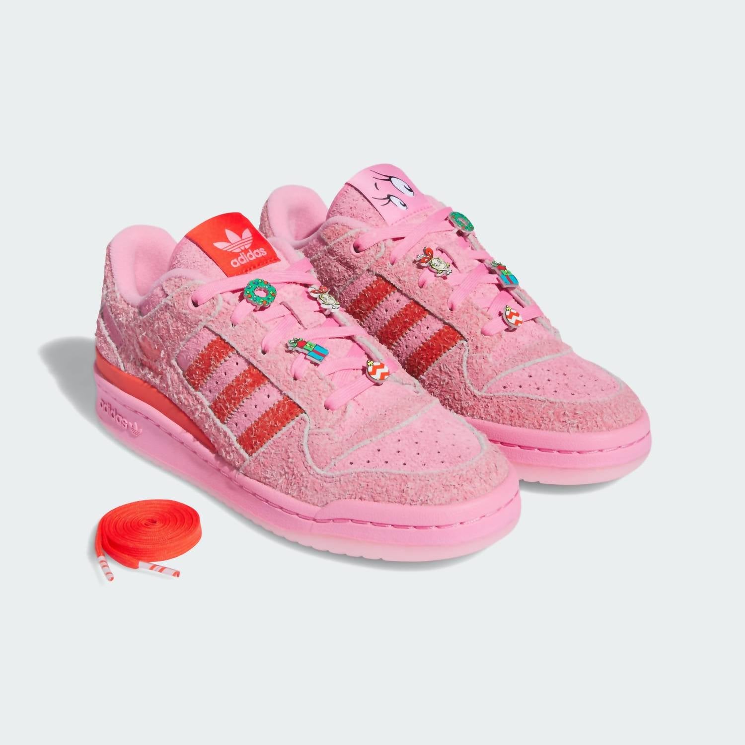adidas Women's Forum Low Cl The Grinch Shoes in pink - women's sneaker - view 6