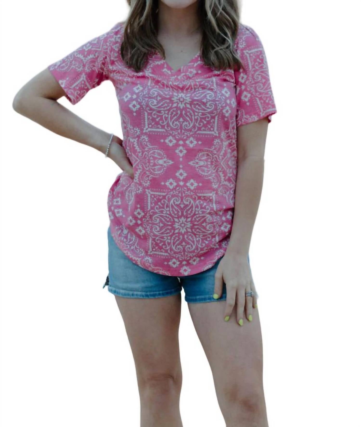 Sterling Kreek - Rodeo Bandit V Neck Top