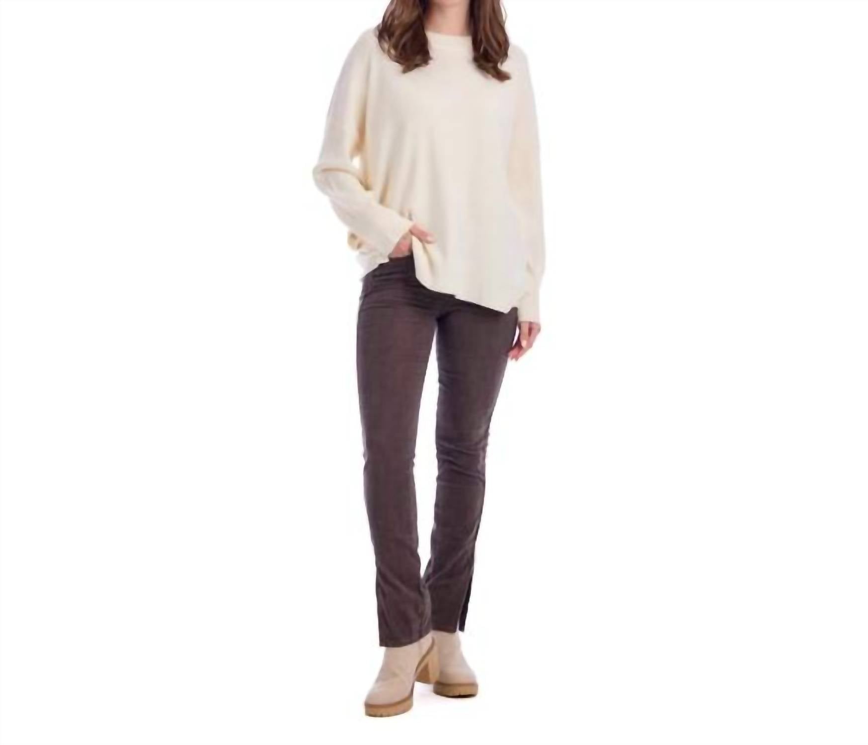 mudpie Noralee Button Long Sleeve Sweater in cream - women's sweater