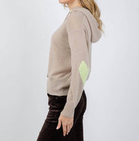 Kerri Rosenthal - Cashmere Imperfect Heart Sweater Hoodie