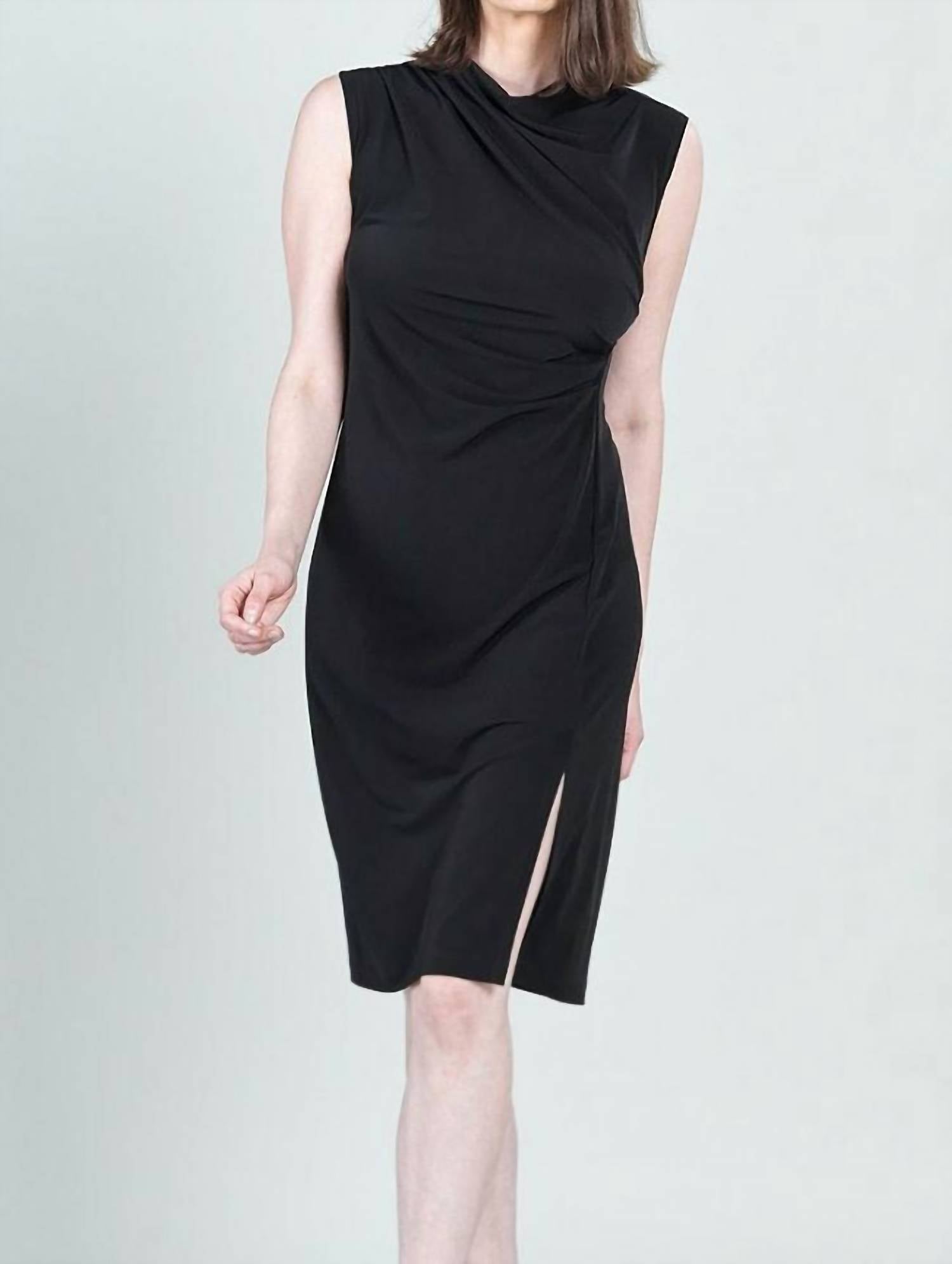Signature Side Slit Midi Dress