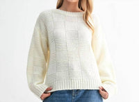 Fun 2 Fun - Checker Knit Sweater