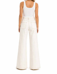 Fate - Topstitching High Waisted Flare Pants