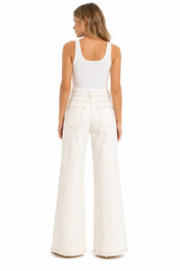 Fate - Topstitching High Waisted Flare Pants