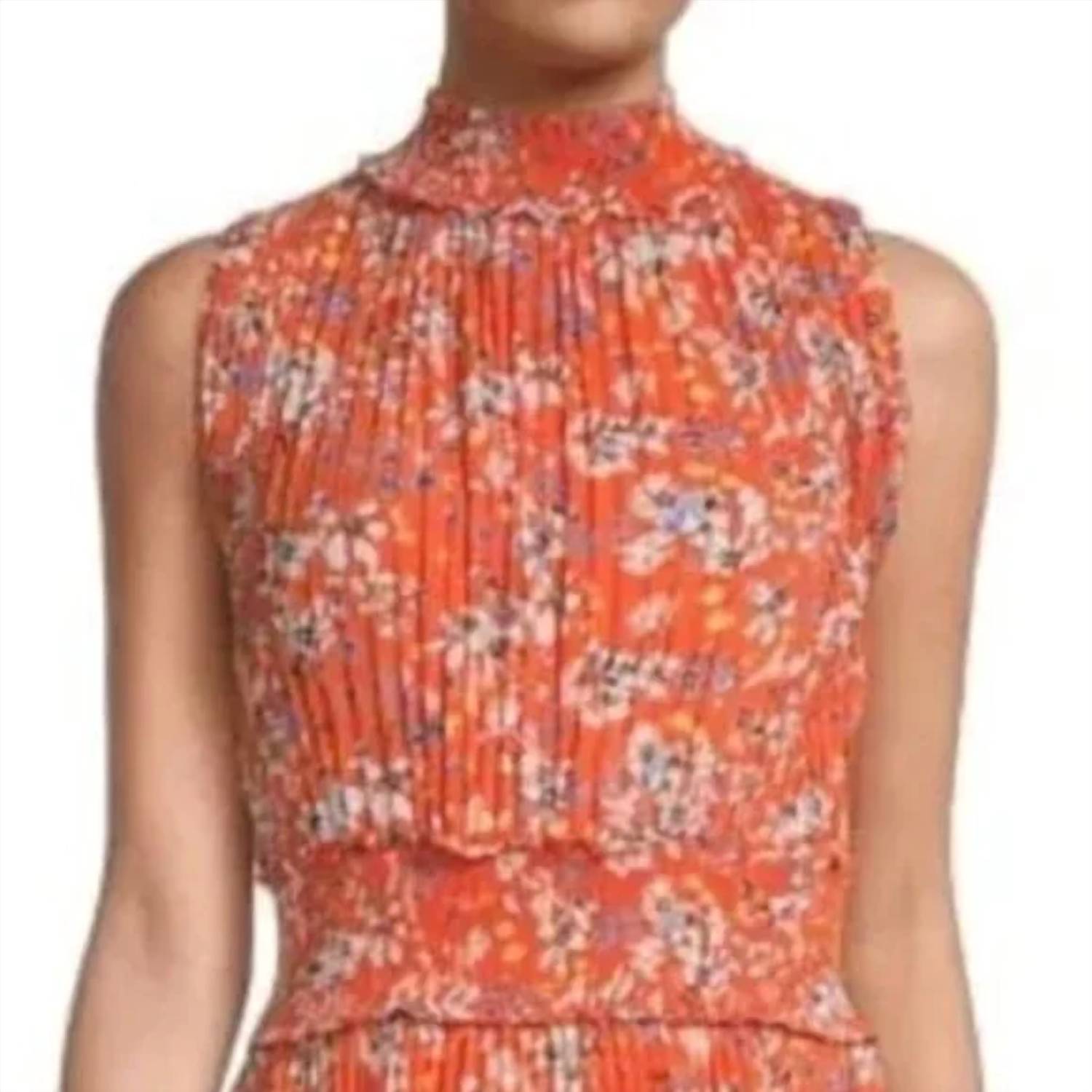 Nanette Lepore - Floral Allover Pleated Midi Dress