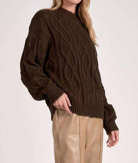 Elan - Crewneck Cable Sweater