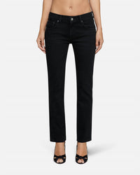 EB Denim Lola Slim Cigarette Jeans in black - women's jeans - detail view
