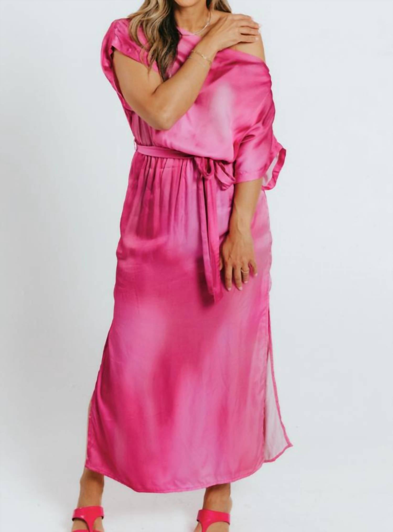 Cossac - Drape Dress Print