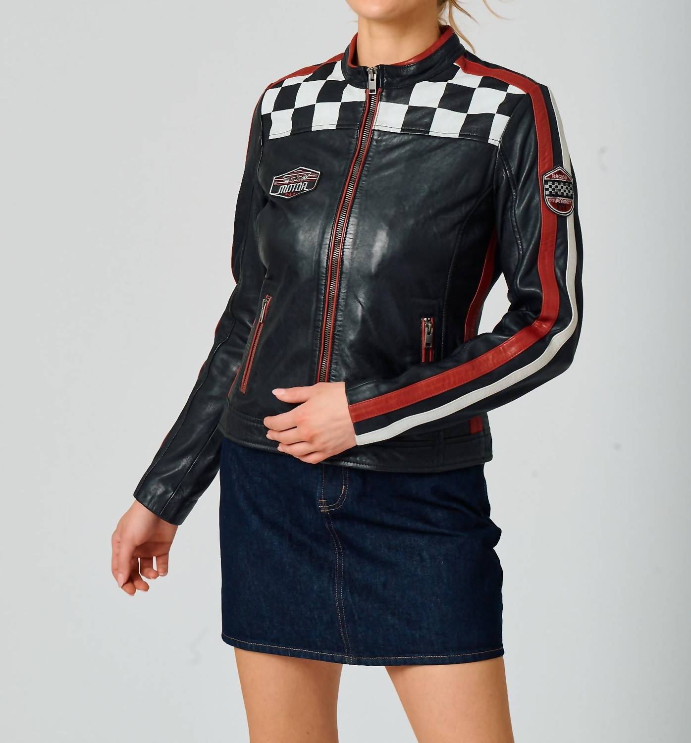 Mauritius - Racer Leather Jacket
