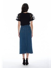 Gracia - Denim Midi Skirt