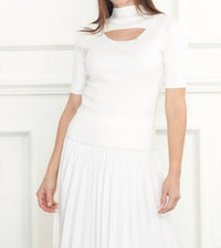 Zero Degree Celsius - Mock Neck Open Chest Sweater