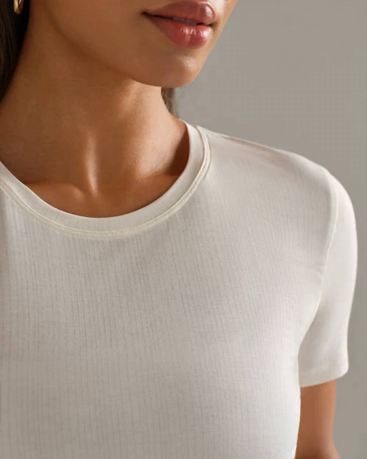Rhone - Featherweight Ribbed Tee Top