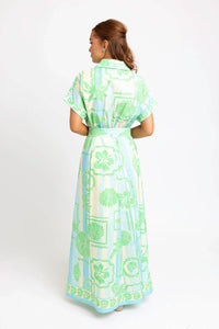 Karlie - Seashell Belted Maxi Dress