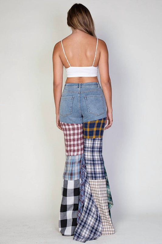 Rehab Lab - Plaid me Jeans