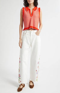 Cinq A Sept - Clem Stripe Sweater Tank Top