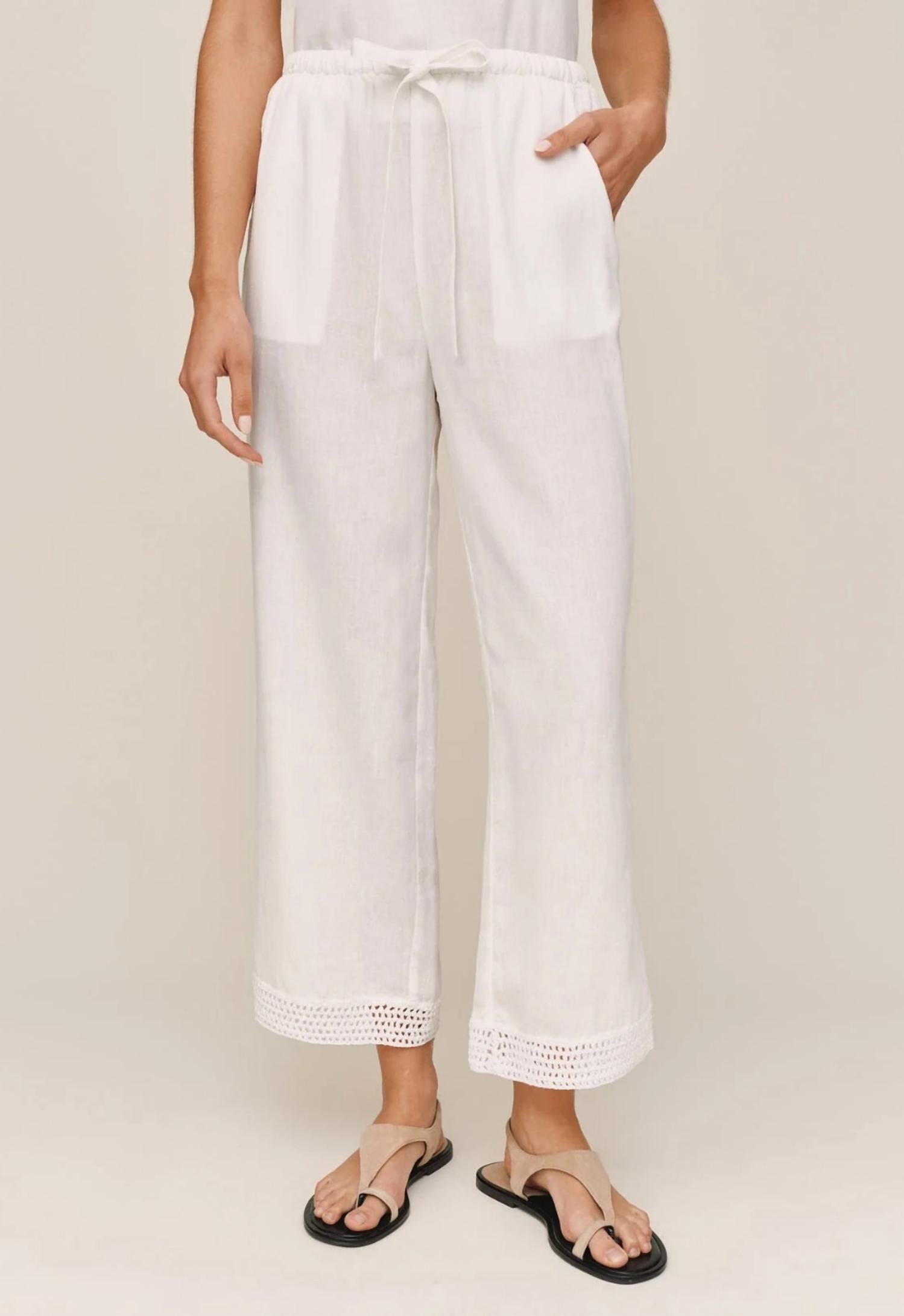 Bella Dahl - Crochet Edge Pant