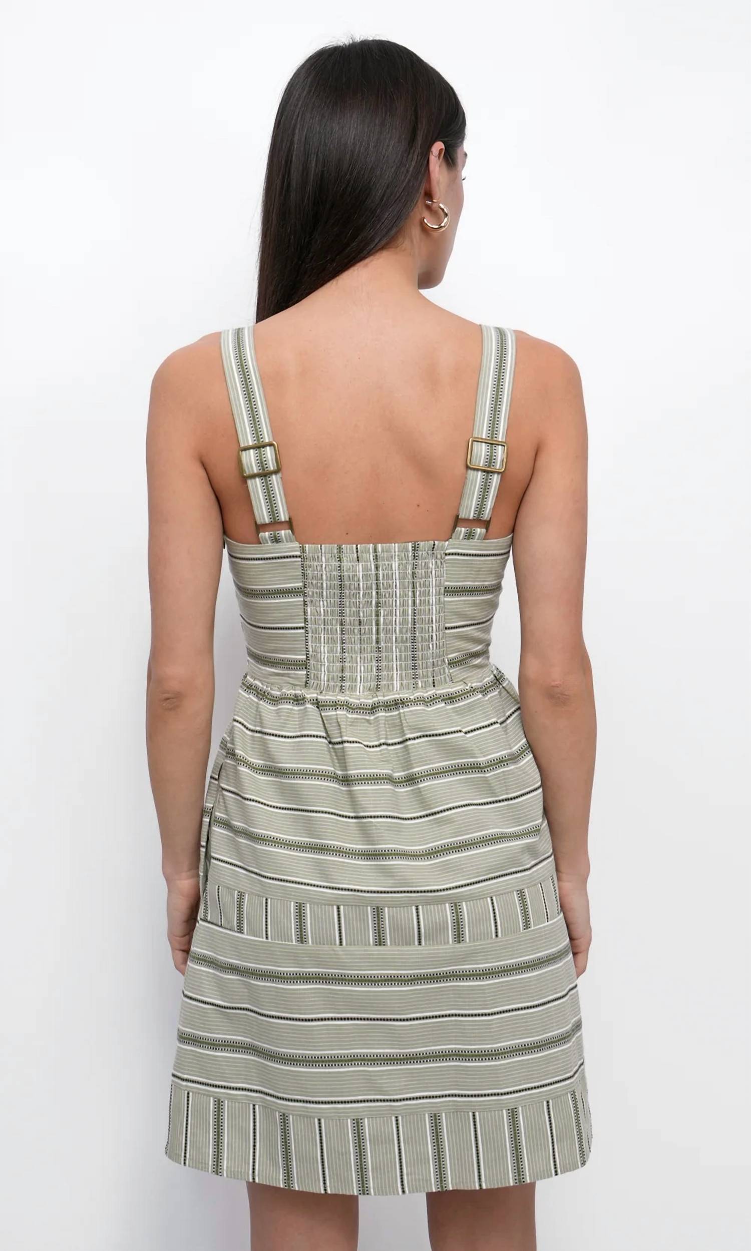 Greylin - ELLA STRIPE COTTON MINI DRESS