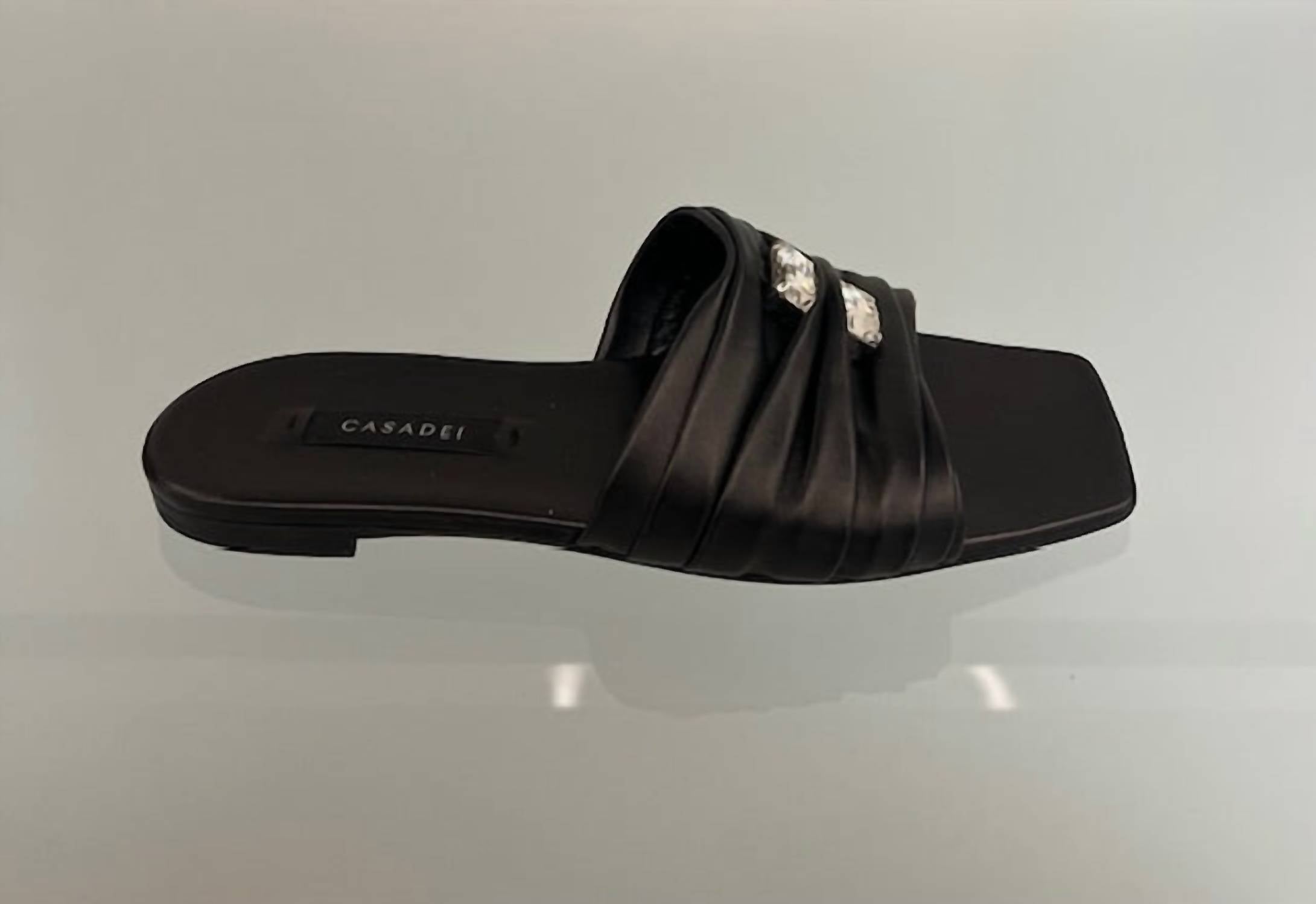 Casadei - 1M431J0101C26499000 Flat sandal with crystals