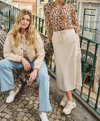 Esqualo - Women's Long cargo skirt