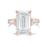 Diana M Jewels - Women's Emerald & Baguette Lab-Grown Diamond Fashion Ring (12.00 Ct) - Luxe