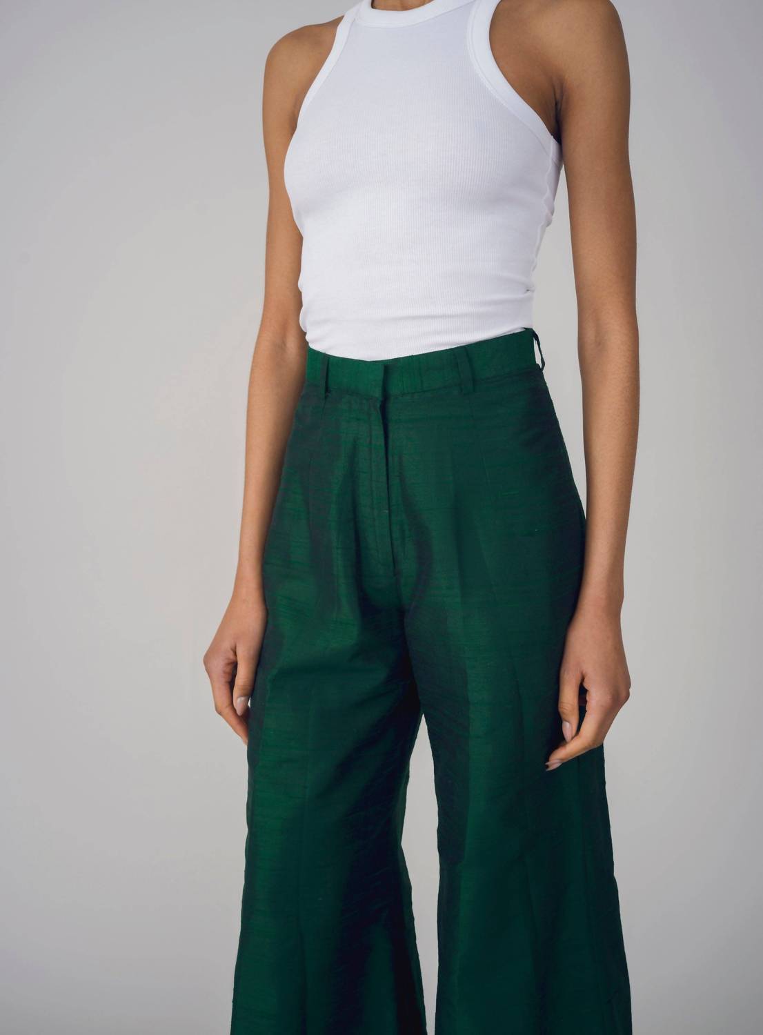 Haveli - Isa Silk Wide Leg Trousers