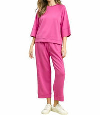Umgee - Luxeknit Straight Leg Pants