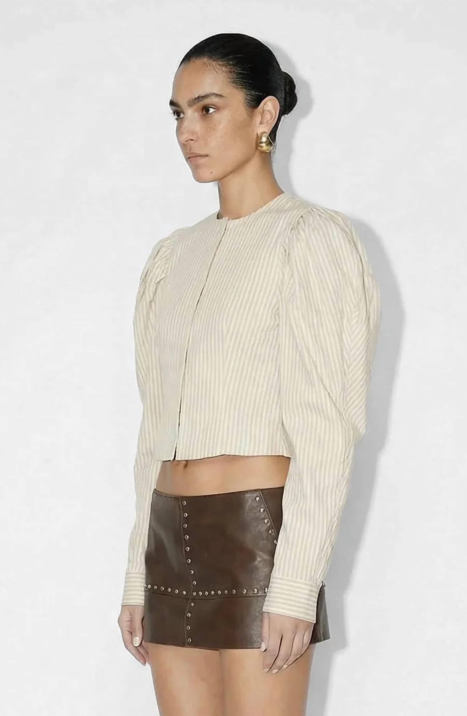 RONNY KOBO Jiani Top in marble - women's blouse - alternate view