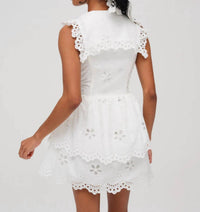Lil Lemons By For Love And Lemons - Daisy Eyelet Mini Dress