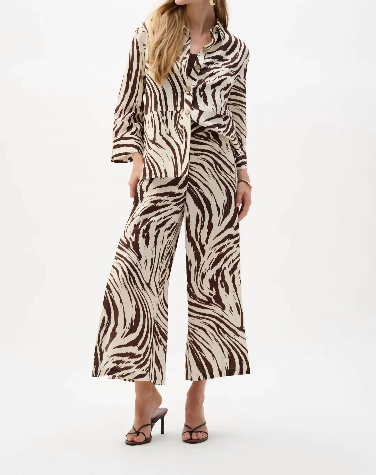 Joseph Ribkoff - ANIMAL PRINT A LINE BLOUSE