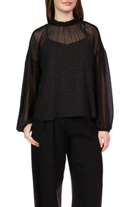 Sanctuary - Sheer Volume Metallic Top