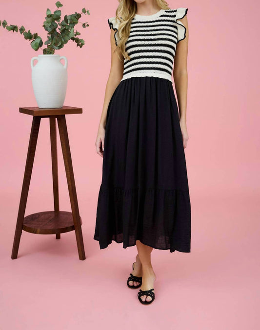 Blu Pepper - Lola Stripe Twofer Dress