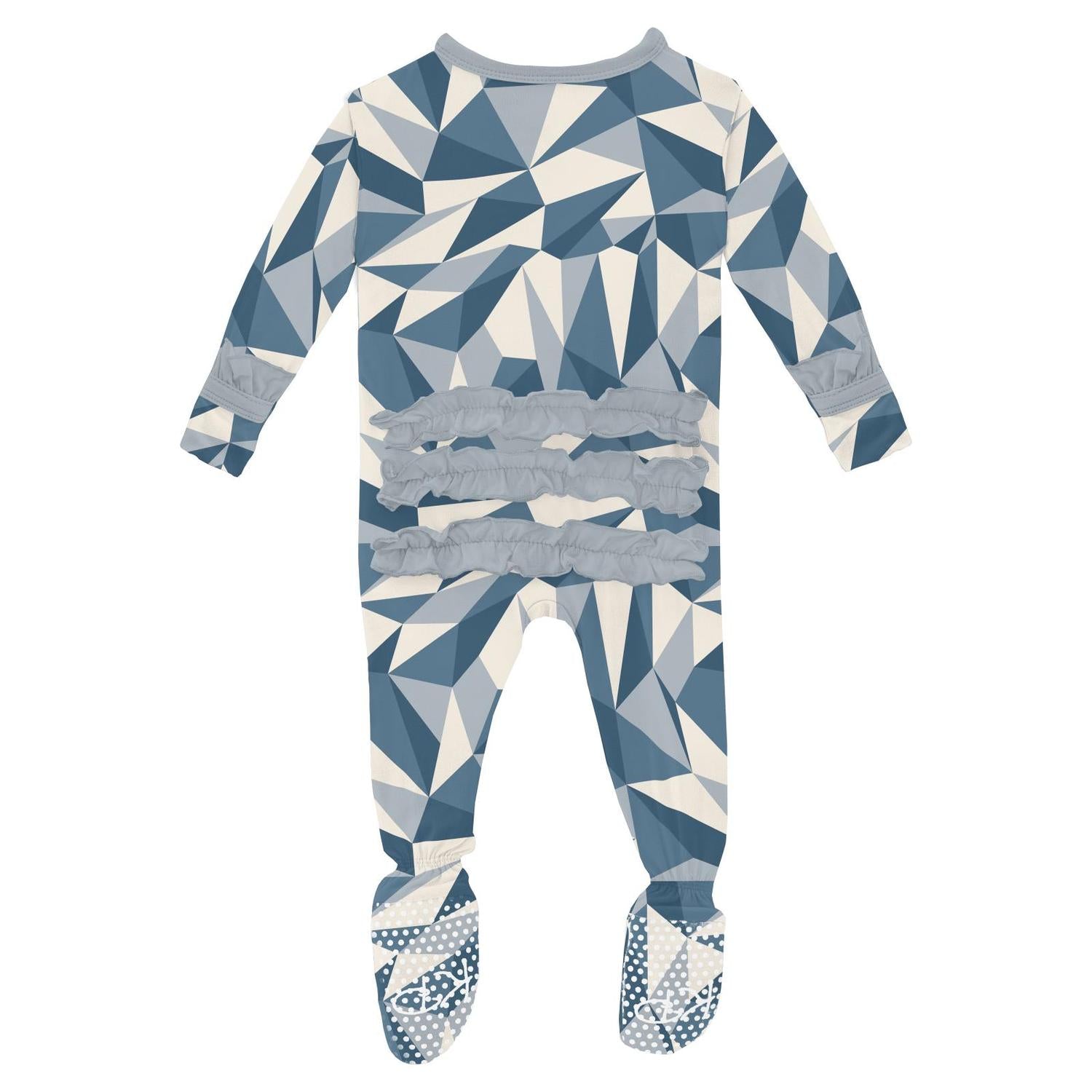 Kickee - Kids' Ruffle Footie with Snaps