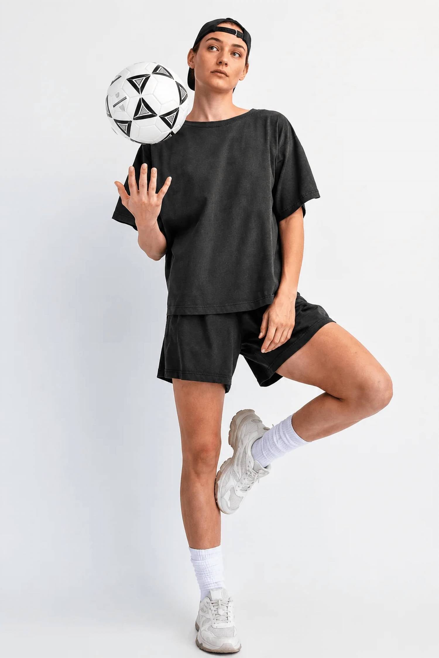 Rae Mode - Comfort Washed Cotton Shorts Set
