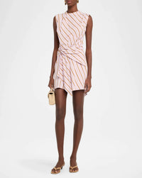 A.L.C. - Dion Stripe Draped Mini Dress