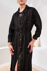 Tribal - Long Sleeve Button Front Dress