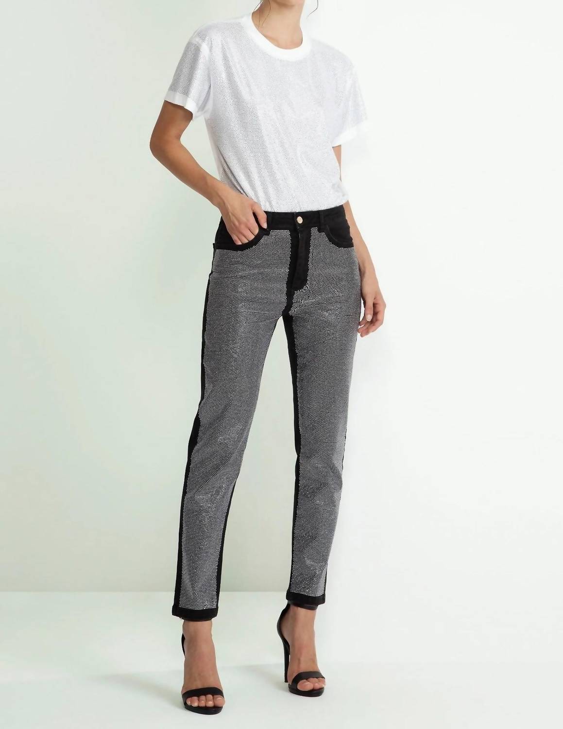 Odi Et Amo - Cotton Rhinestone T Shirt