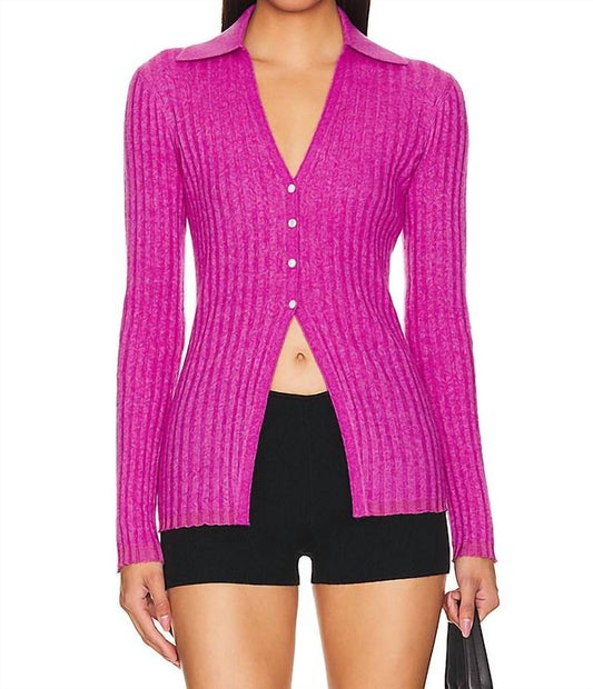 Guest In Residence - Rib Button Cardigan