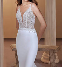 Demetrios - Beaded Straps Embellished Dress