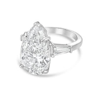 Diana M Jewels - Women's Pear & Baguette Lab-Grown Diamond Ring (5.00 Ct) - Statement