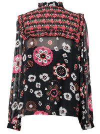 Emily Lovelock - Daisy Floral Print Blouse
