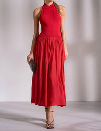 Elan - Halter Midi Dress